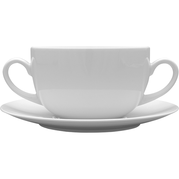 Бульонная чашка «Надя»; фарфор; 0.5л; белый