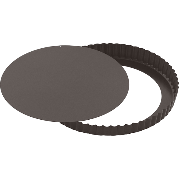 Форма для выпечки со съемным дном  анодированная, антипригарное покрытие  диаметр=240, высота=25 мм Paderno
