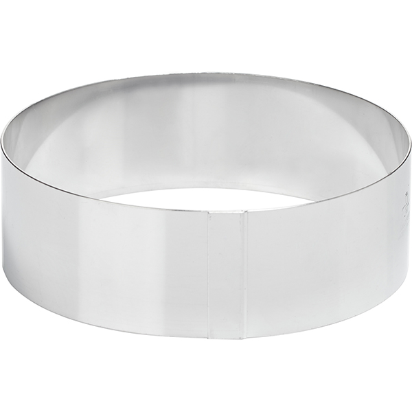 Кольцо кондитерское  сталь нержавеющая  диаметр=160, высота=45 мм Paderno