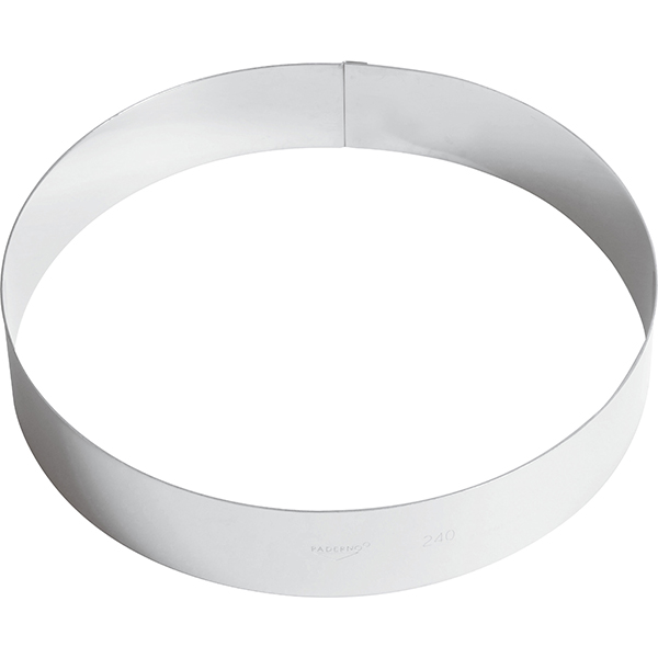 Кольцо кондитерское  сталь нержавеющая  диаметр=240, высота=45 мм Paderno