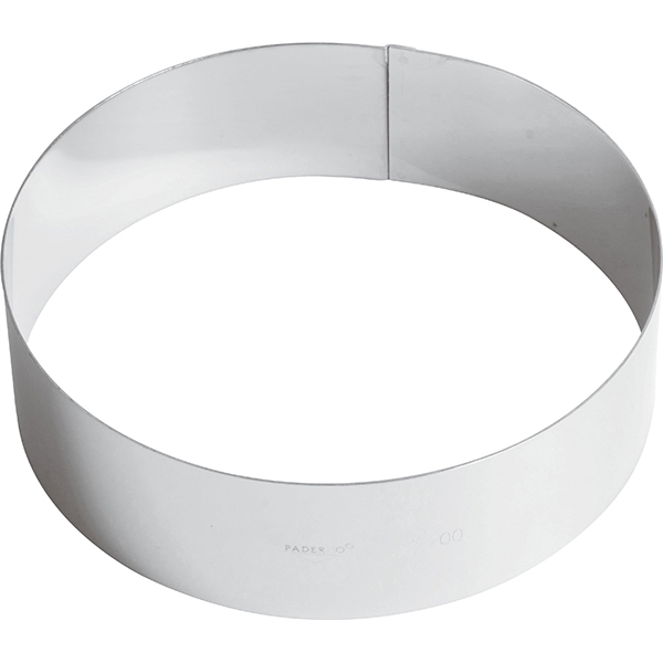 Кольцо кондитерское  сталь нержавеющая  диаметр=20, высота=6 см. Paderno