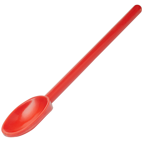 Лопатка кухонная «Экзогласс»; пластик; длина=30, ширина=5 см.; красный