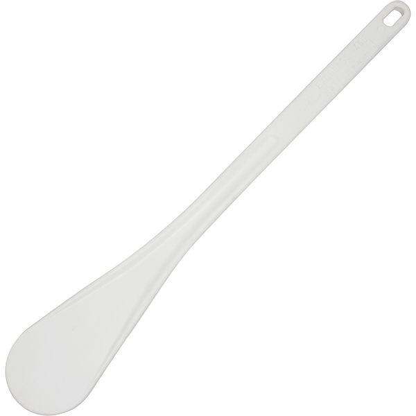 Лопатка кухонная; пластик; длина=50, ширина=8 см.; белый