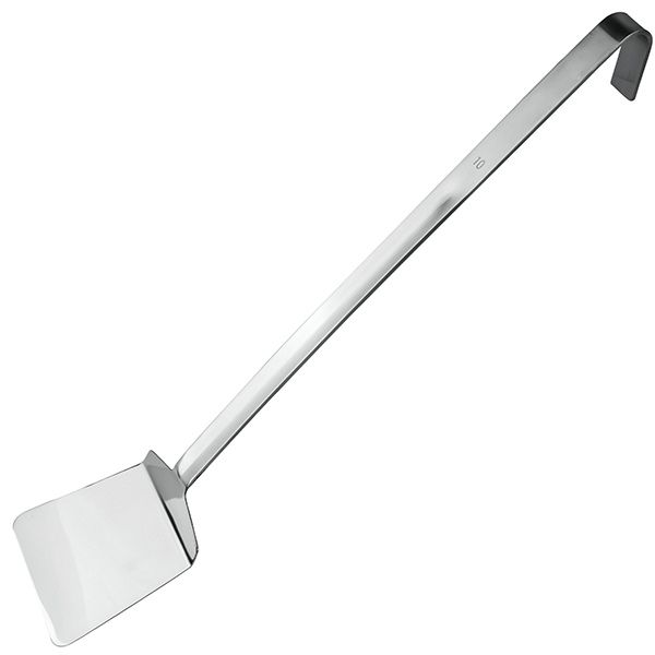 Лопатка кухонная «Проотель»; сталь нержавеющая; длина=46/11, ширина=10 см.; металлический