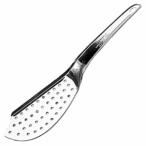 Лопатка для подачи рыбы; сталь нержавеющая; длина=35/16, ширина=6.5 см.; металлический