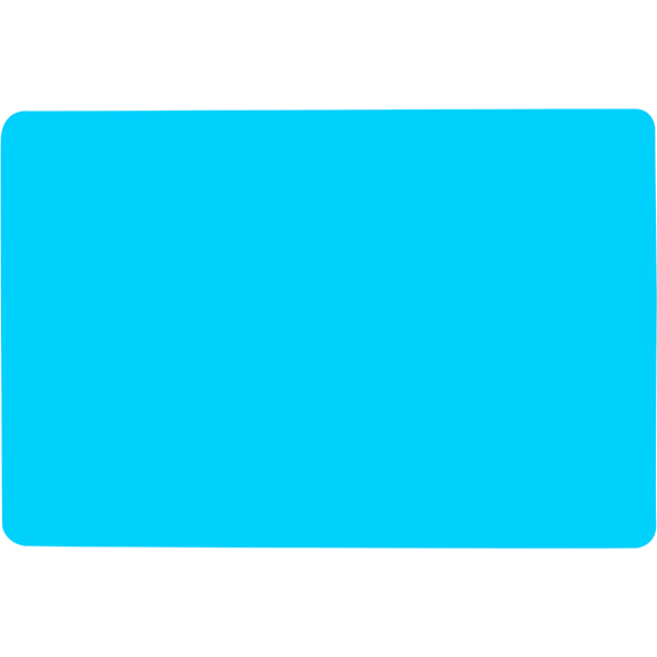 Доска разделочная; полиэтилен; высота=15, длина=600, ширина=400 мм; голубой