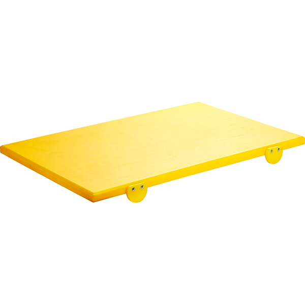 Доска разделочная с упором; полиэтилен; высота=45, длина=600, ширина=400 мм; желтый 