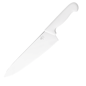 Нож «Шефс»; сталь нержавеющая,пластик; длина=31 см.; белый