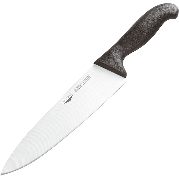 Нож поварской; сталь, пластик; длина=335/200, ширина=40 мм; цвет: черный,металлический
