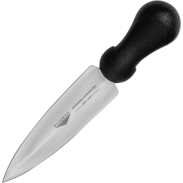 Нож для твердых сыров «Милан»; сталь нержавеющая,пластик; длина=23/15, ширина=4 см.; металлический, цвет: черный