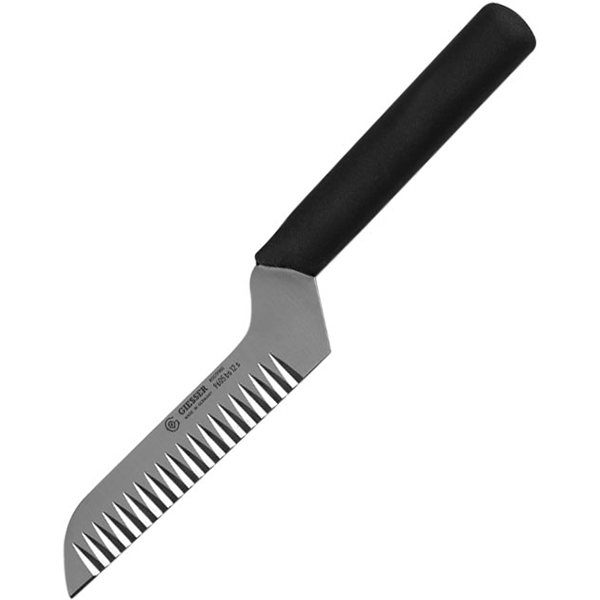 Нож для декорации; сталь нержавеющая,пластик; высота=10, длина=255/135, ширина=38 мм; металлический,цвет: черный