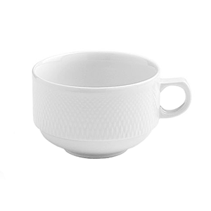 Чашка чайная «Портофино»; материал: фарфор; 365 мл; белый