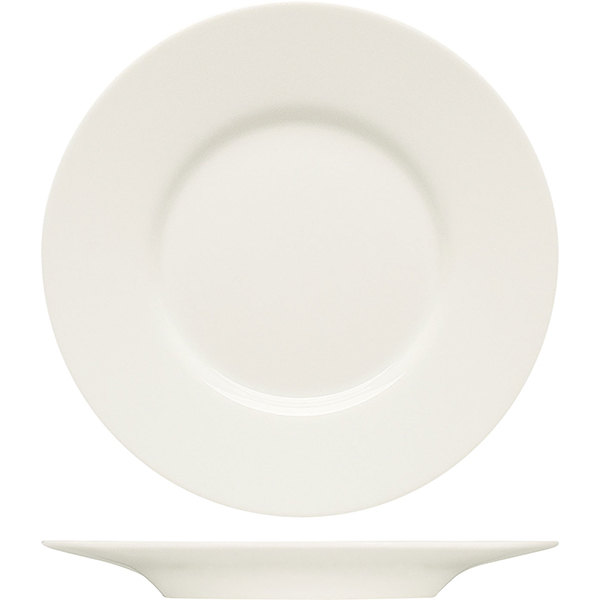 Тарелка мелкая «Пьюрити»; материал: фарфор; диаметр=17 см.; белый