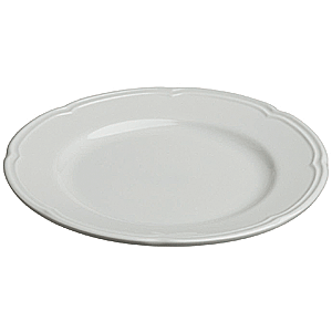 Тарелка мелкая «Увертюра»; материал: фарфор; диаметр=20 см.; белый