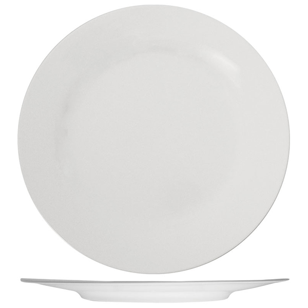 Тарелка мелкая «Кунстверк»; материал: фарфор; диаметр=20 см.; белый
