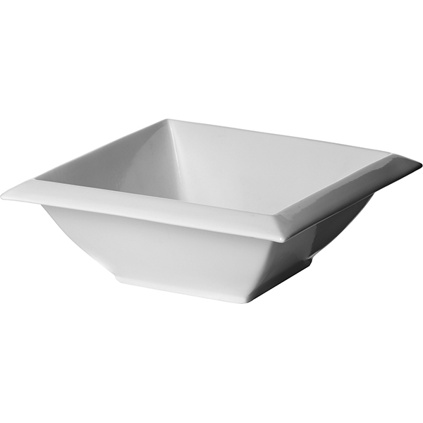 Салатник квадратный «Кунстверк»; материал: фарфор; 1700 мл; высота=8.2, длина=22.8, ширина=22.8 см.; белый