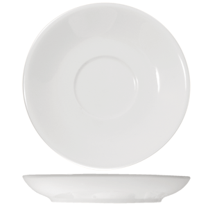 Блюдце «Кунстверк»; материал: фарфор; диаметр=10.5 см.; белый