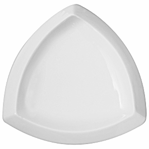 Салатник треугольный «Кунстверк»; материал: фарфор; 1.74л; высота=10, длина=33, ширина=33 см.; белый