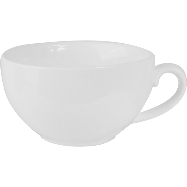 Чашка чайная «Кунстверк»; материал: фарфор; 280 мл; диаметр=10.9, высота=5.3, длина=13 см.; белый