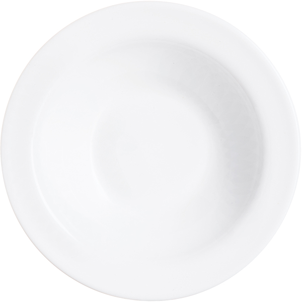Тарелка для фруктов «Ресторан»; стекло; диаметр=16, высота=3 см.; белый