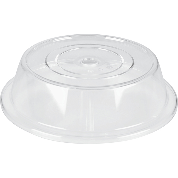Крышка для тарелки; поликарбонат; диаметр=26, высота=6.7 см.; прозрачный