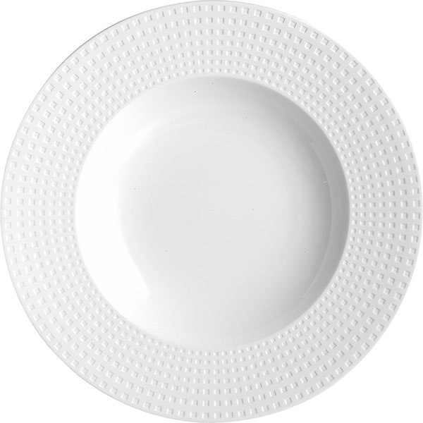 Тарелка для пасты «Сатиник»; материал: фарфор; 550 мл; диаметр=31, высота=5 см.; белый