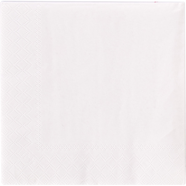 Салфетки 3х-слойные 13*13 см. (20 штук)  бумажные салфетки  белый Pap Star