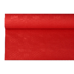 Скатерть в рулоне; бумага; длина=8, ширина=1.2м; красный