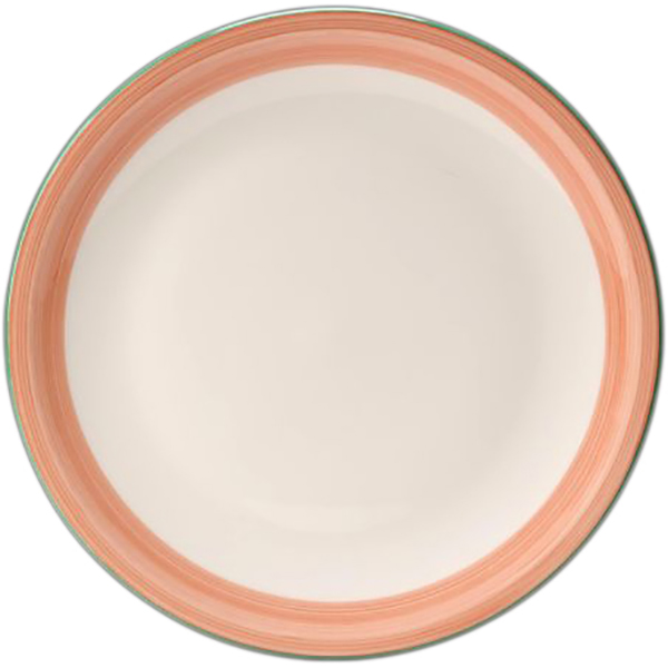 Блюдо для пиццы «Рио Пинк»; материал: фарфор; диаметр=31 см.; белый, розовый