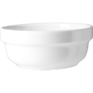 Салатник «Капри»; материал: фарфор; 900 мл; диаметр=18, высота=7.2 см.; белый