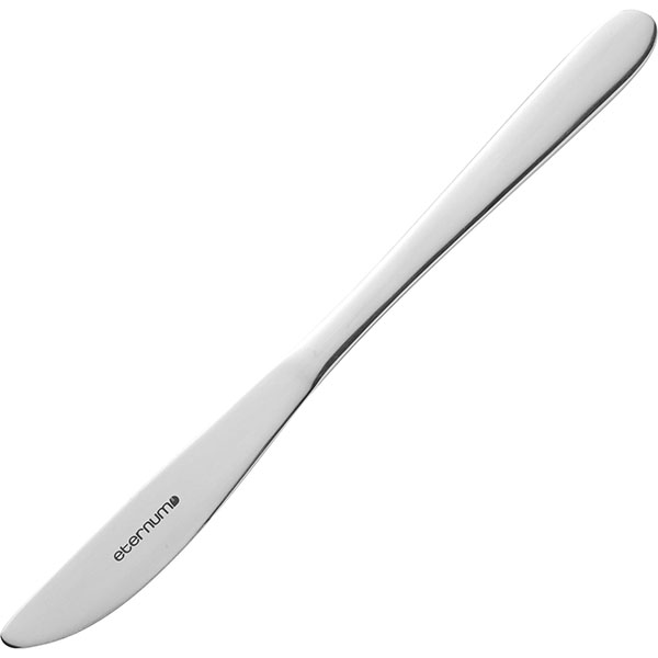 Нож столовый «Модэна»; сталь нержавеющая; длина=210/90, ширина=2 мм; металлический