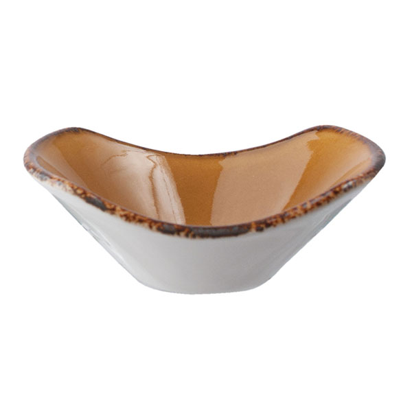 Салатник «Террамеса мастед»; материал: фарфор; 240 мл; диаметр=165, высота=60, длина=170, ширина=130 мм; светло-коричневая