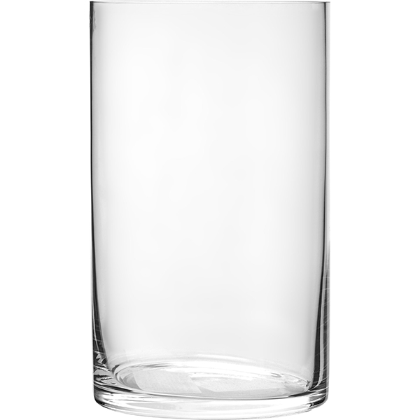 Ваза для цветов «Цилиндр»; стекло; диаметр=12, высота=20 см.; прозрачный