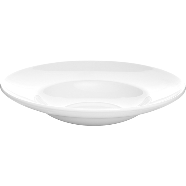Салатник-тарелка глубокая «Монако Вайт»; материал: фарфор; 200 мл; диаметр=23, высота=4 см.; белый