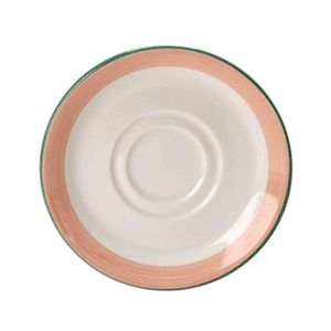 Блюдце «Рио Пинк»; материал: фарфор; диаметр=14.5 см.; белый, розовый