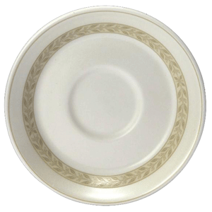 Блюдце «Антуанетт»; материал: фарфор; диаметр=15 см.; белый,оливковый