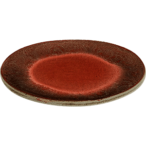 Тарелка бетон  D=20см  красный,серый Serax
