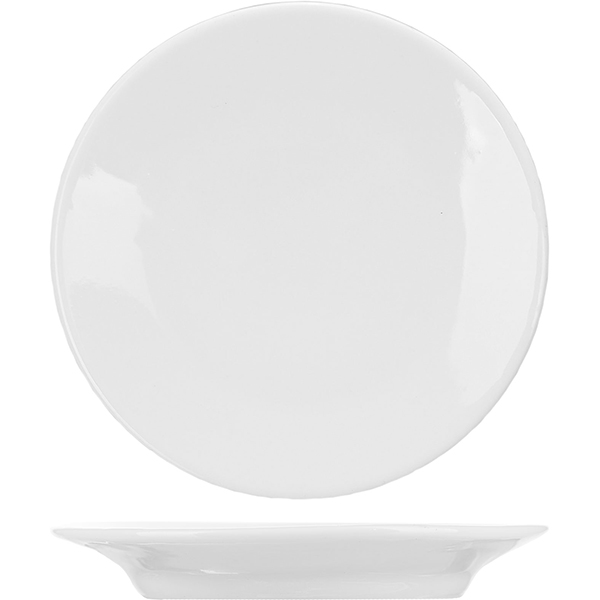 Тарелка  мелкая «Универсал»; фарфор; D=10см; белый