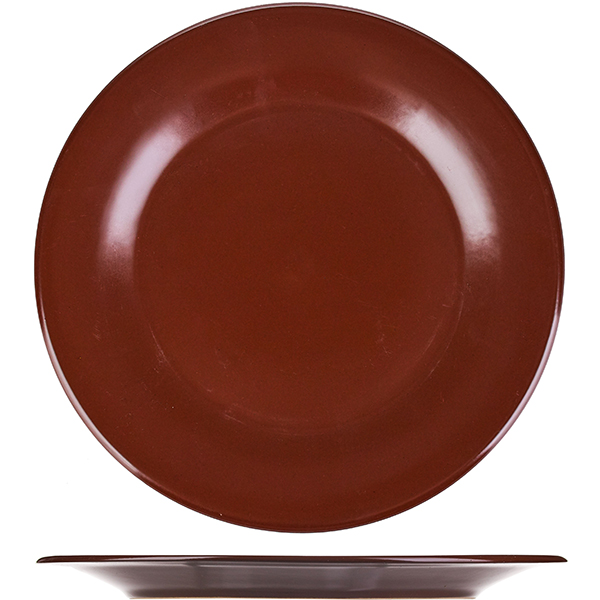 Тарелка мелкая «Шоколад»  фарфор  D=26,H=2см Борисовская Керамика