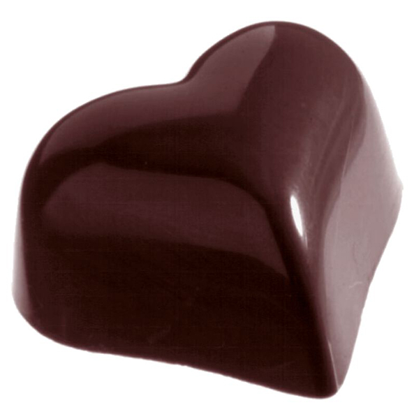 Форма д/шоколада «Сердце» [35шт]  поликарбонат  H=16,L=350,B=220мм Paderno
