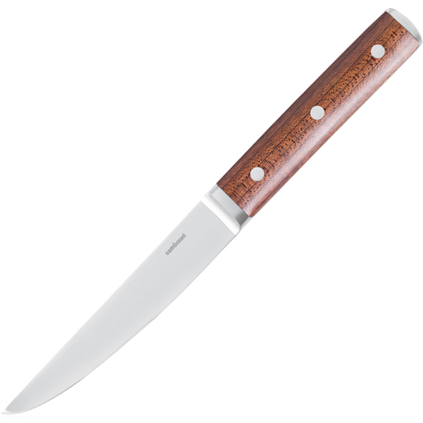 Нож для стейка  сталь нержавейка,дерево  ,L=24,2см Sambonet
