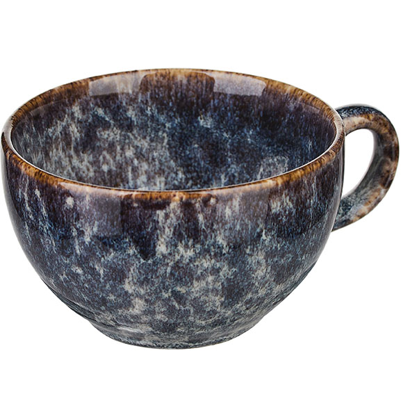 Чашка кофейная Стоун; фарфор; 260мл; сине-серый