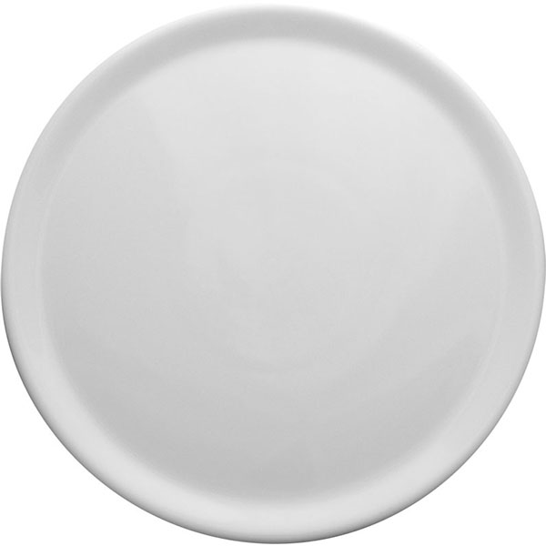 Блюдо для пиццы «Тина»; материал: фарфор; диаметр=33, высота=1.3 см.; белый