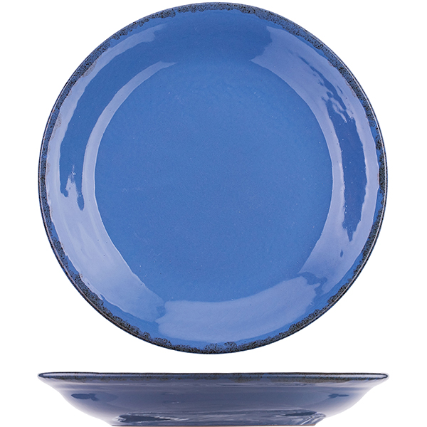 Блюдце «Синий крафт»  керамика  D=15.5см Борисовская Керамика