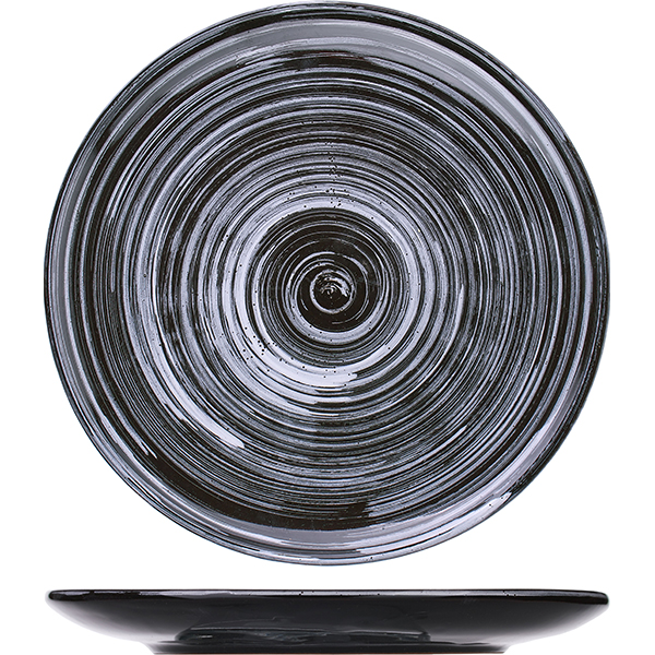 Тарелка мелкая «Маренго»; керамика; D=22,H=2см; коричневый 