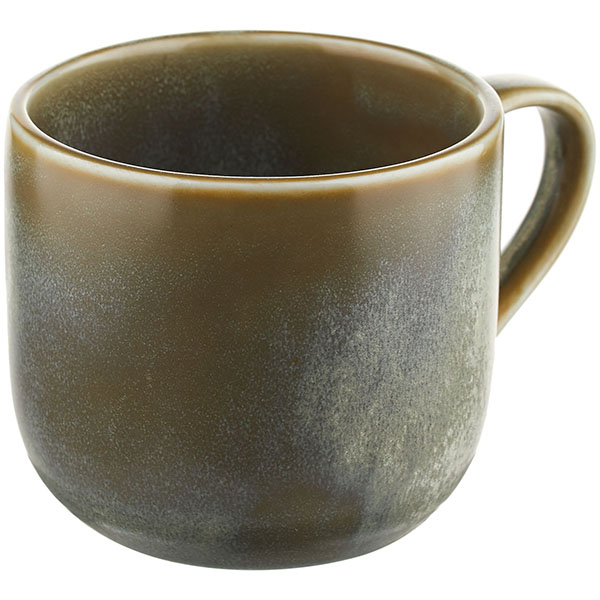 Чашка для капучино «Агава»; фарфор; 350мл; D=80,H=95мм; матовый,зеленый 