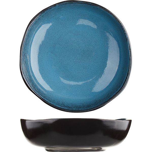 Тарелка глубокая «Млечный путь голубой»  фарфор  0,6л Борисовская Керамика