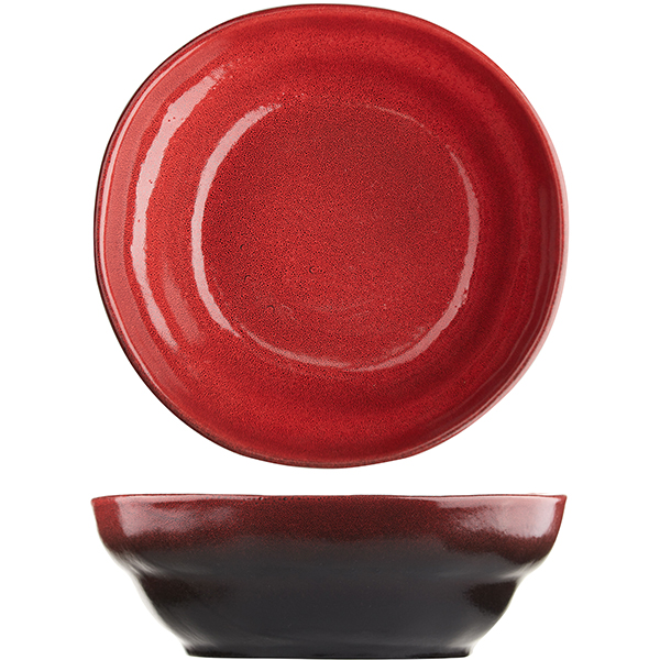 Тарелка «Млечный путь красный»   фарфор   D=21,5см Борисовская Керамика