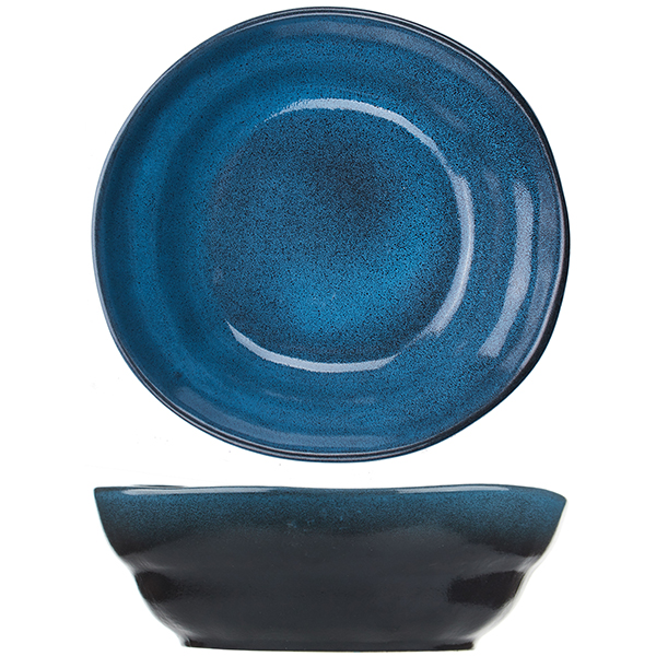 Тарелка «Млечный путь голубой»   фарфор   D=215,H=70мм Борисовская Керамика