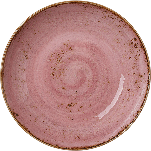 Салатник «Крафт распберри»; фарфор; 1л; D=255; розовый